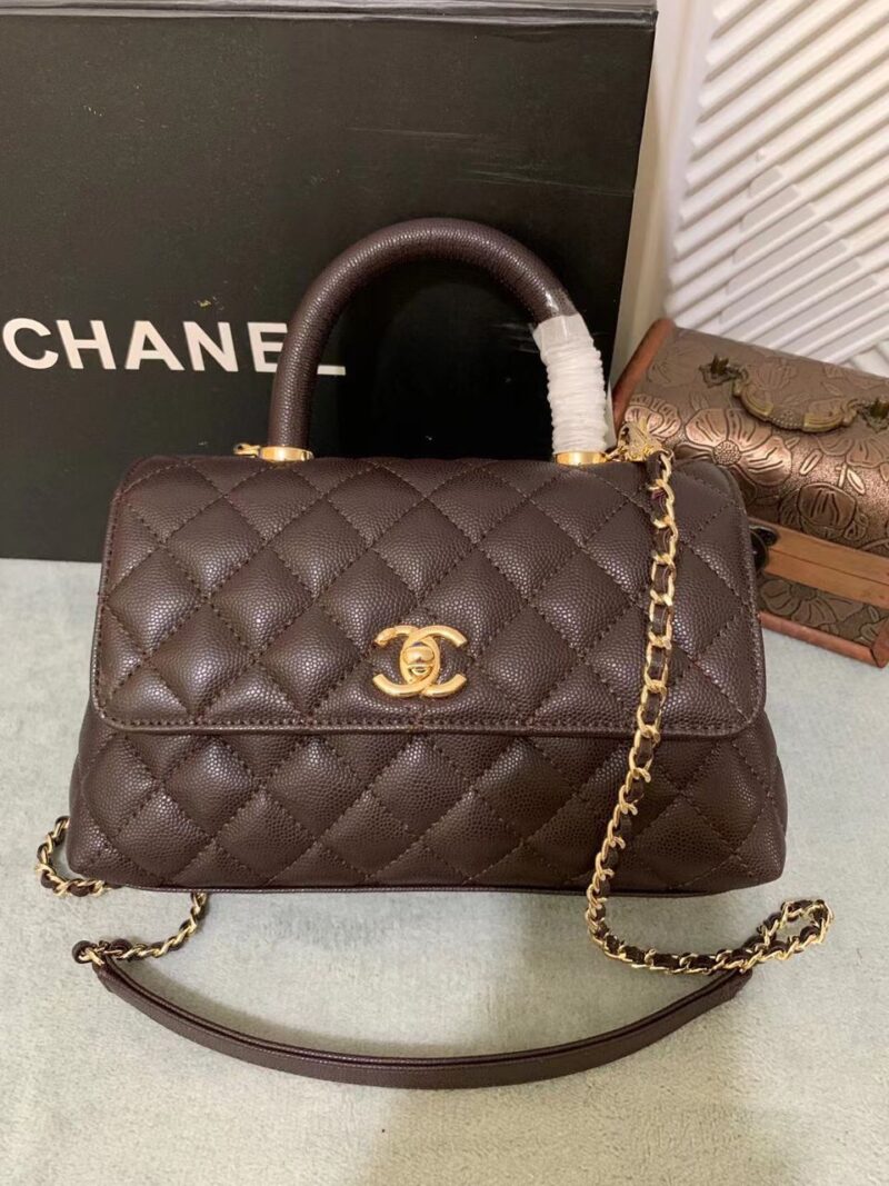 Chanel Caviar Quilted Coco Handle With Flap
