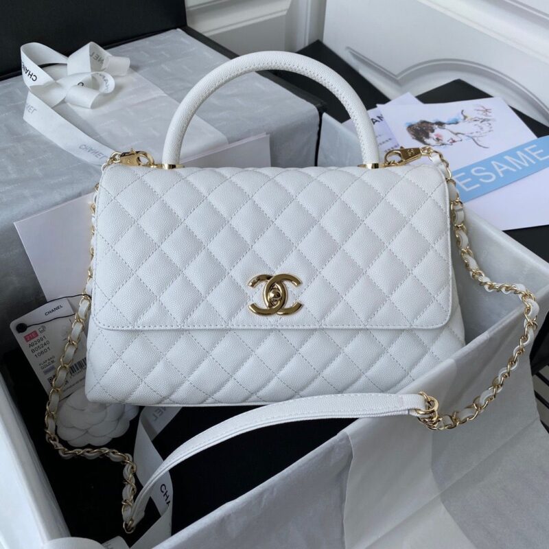 Chanel Caviar Quilted Coco Handle With Flap