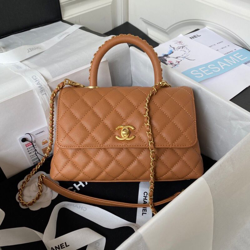 Chanel Caviar Quilted Coco Handle With Flap