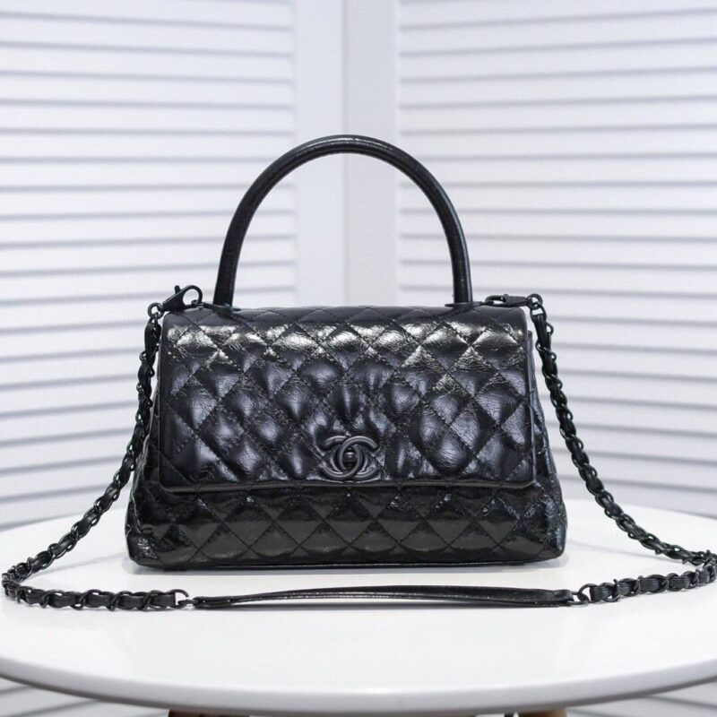Chanel Caviar Quilted Coco Handle With Flap