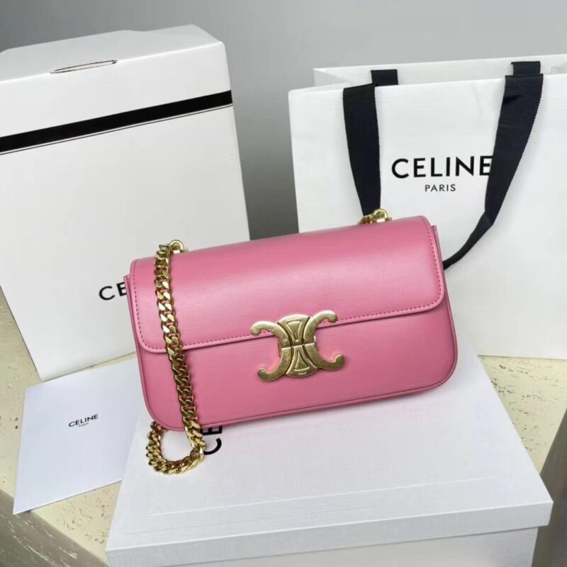Celine Triomphe Leather Handbag