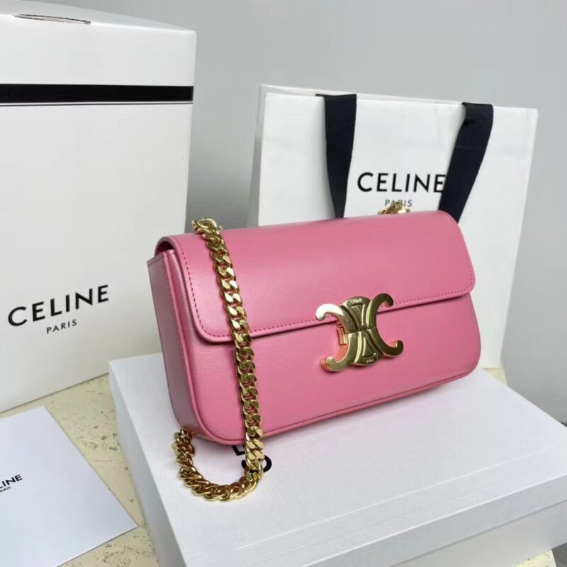 Celine Triomphe Leather Handbag