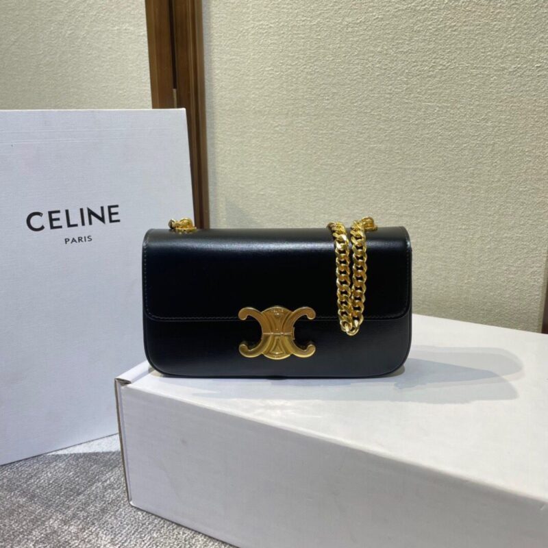 Celine Triomphe Leather Handbag