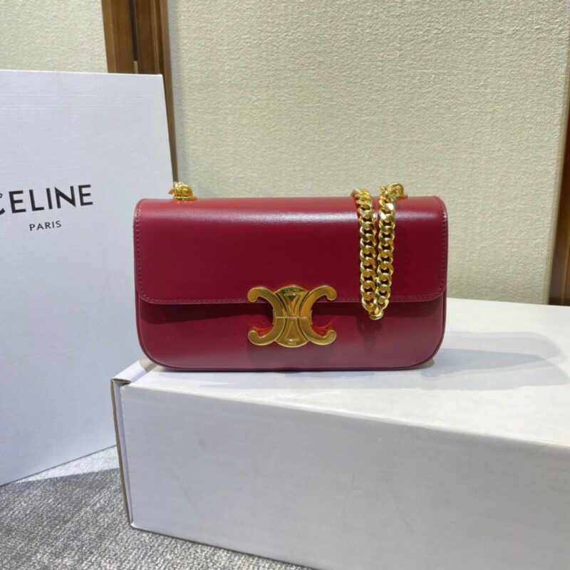 Celine Triomphe Leather Handbag