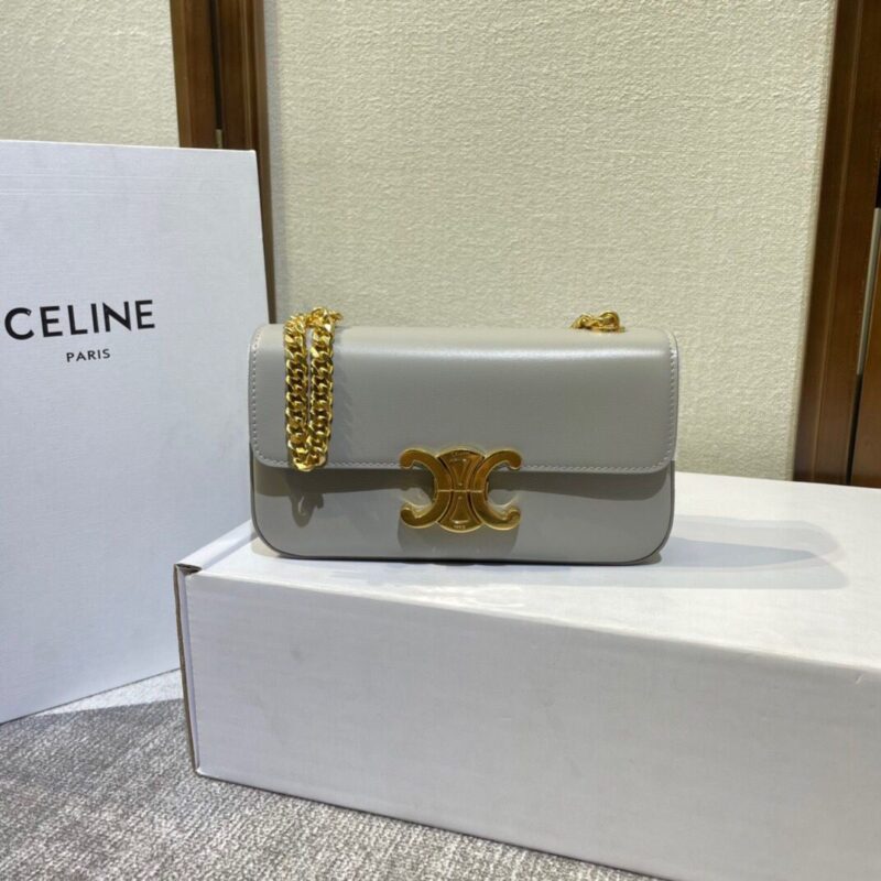 Celine Triomphe Leather Handbag
