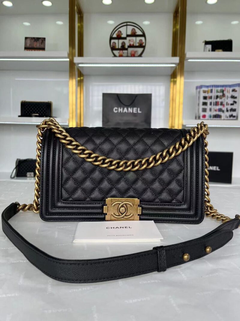 Boy Chanel Caviar Quilted Handbag
