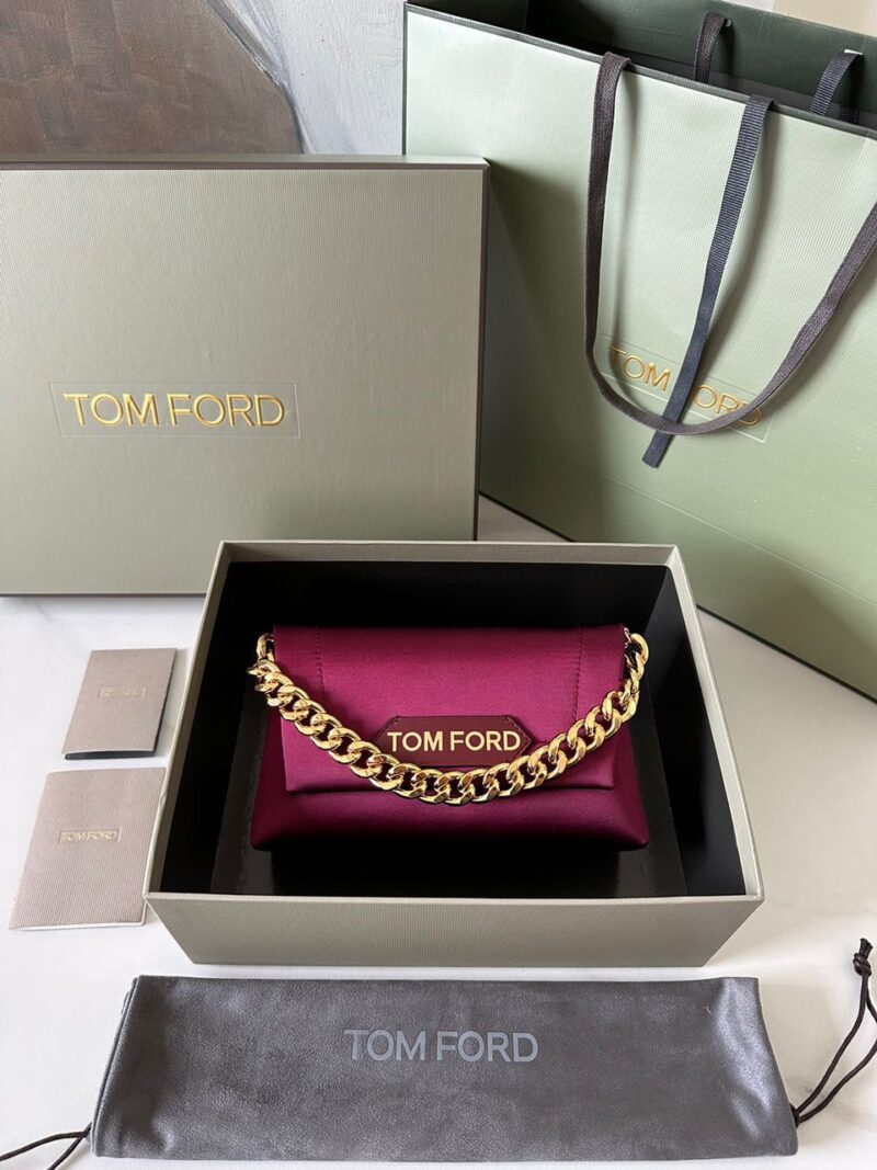 Tom Ford Mini Label Satin Bag