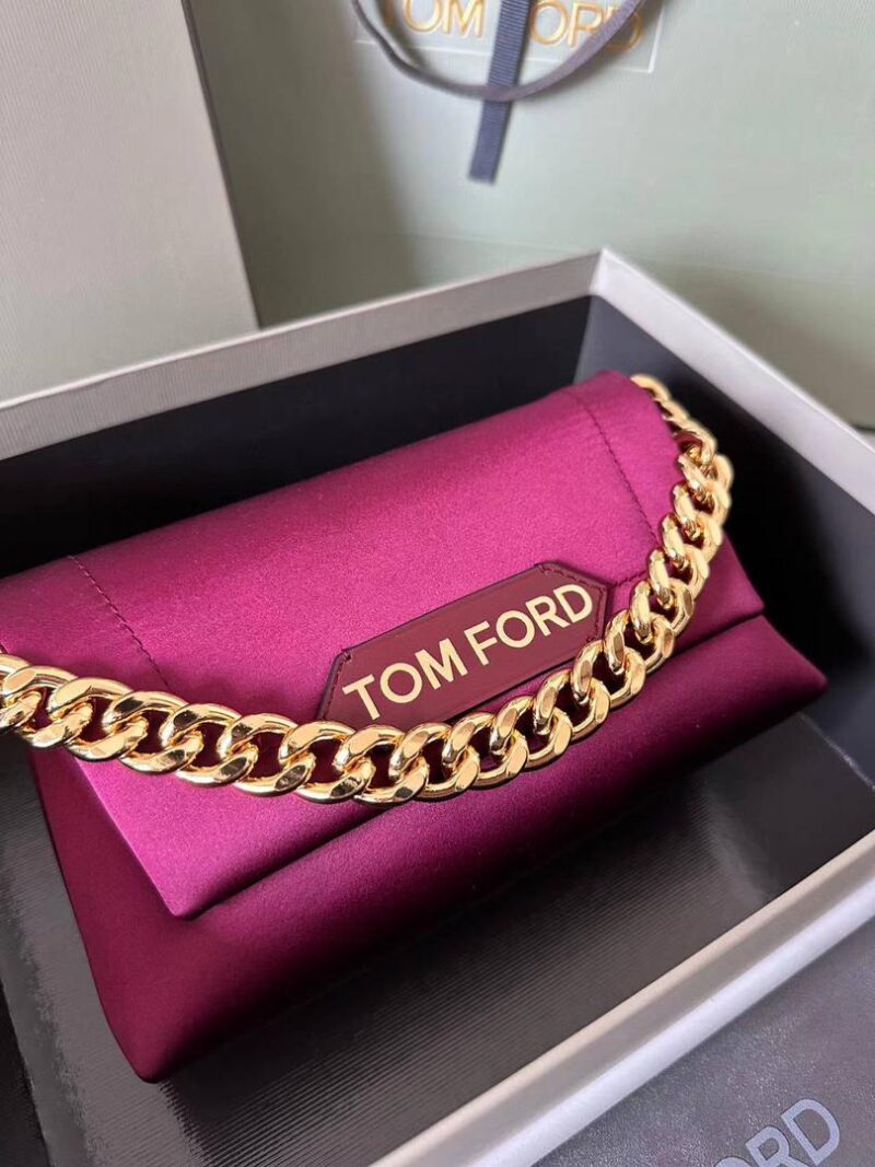 Tom Ford Mini Label Satin Bag