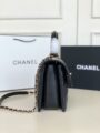 Chanel Lambskin Quilted Top Handle Bag