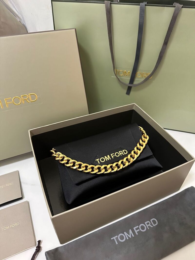 Tom Ford Mini Label Satin Bag
