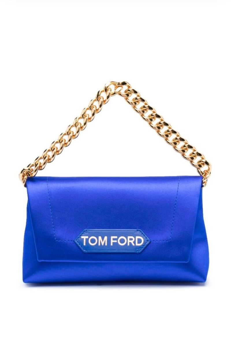 Tom Ford Mini Label Satin Bag