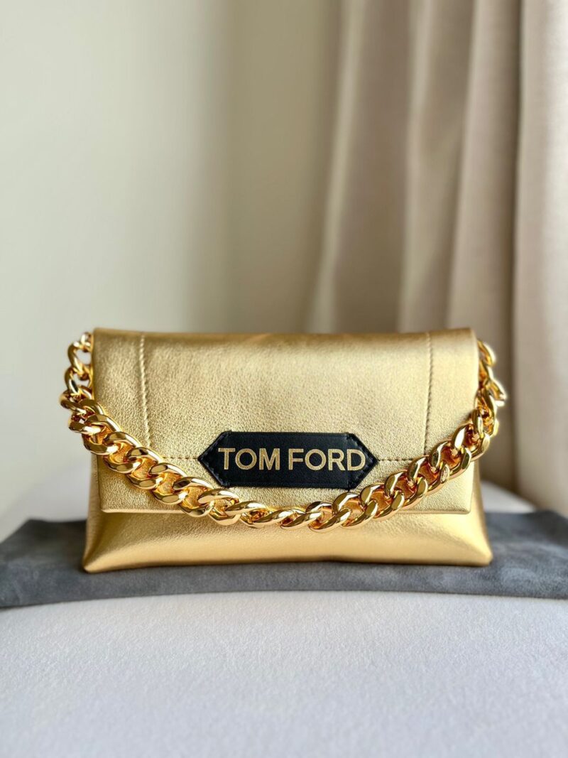 Tom Ford Mini Label Satin Bag