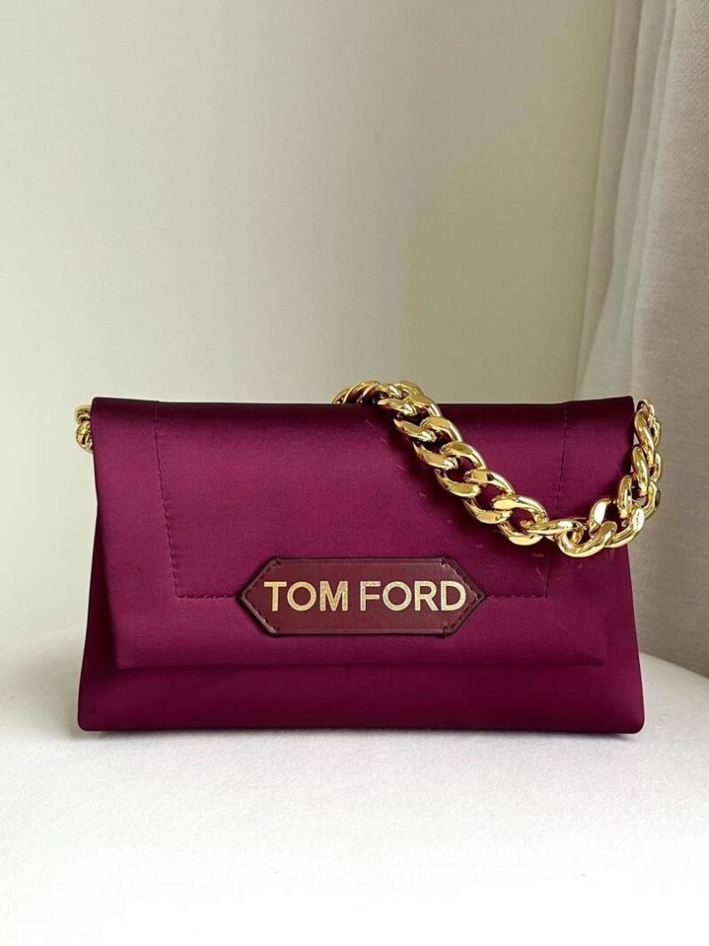 Tom Ford Mini Label Satin Bag